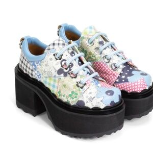 Fluevog Flowery Platform Shoes